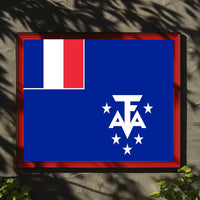 French Southern Territories Flag Poster