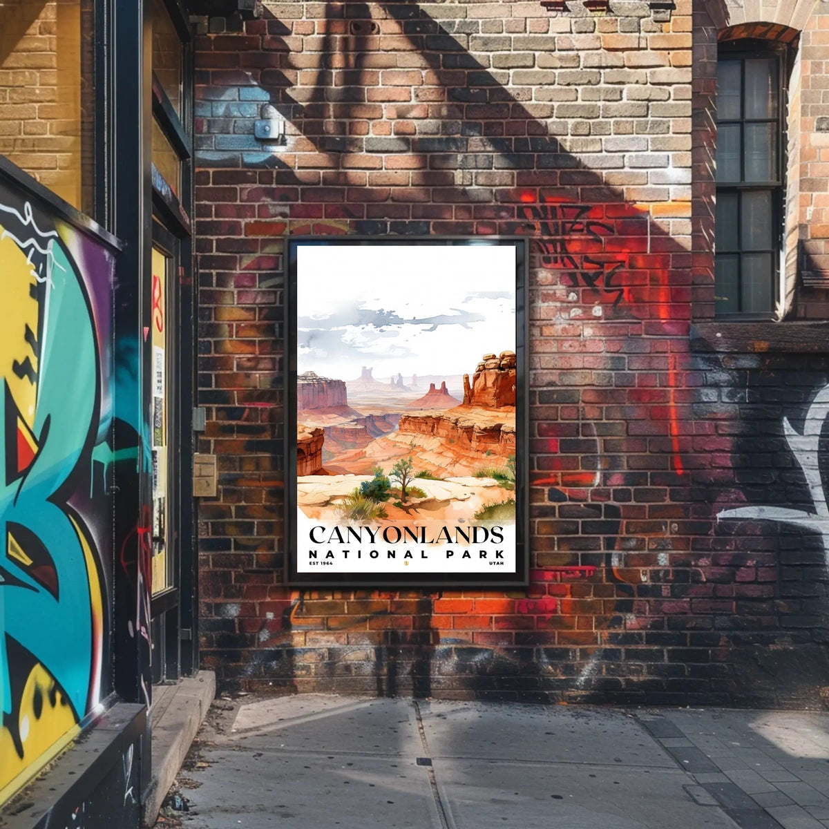 Canyonlands Watercolor Wall Art Poster