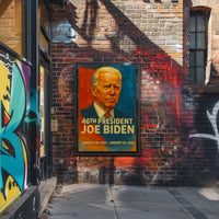 Biden Patriotic Expressionism Oil Painting Poster