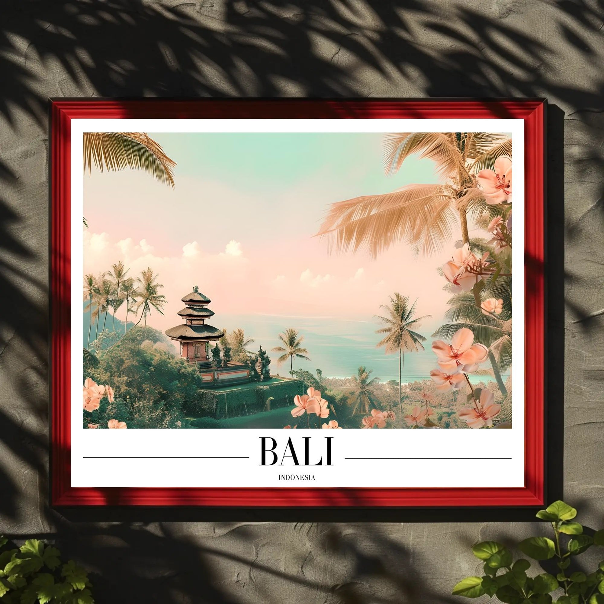 Tropical Tranquility: Balinese Landscape Travel Poster