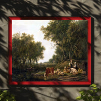 Idyllic European Countryside: Artistic Poster