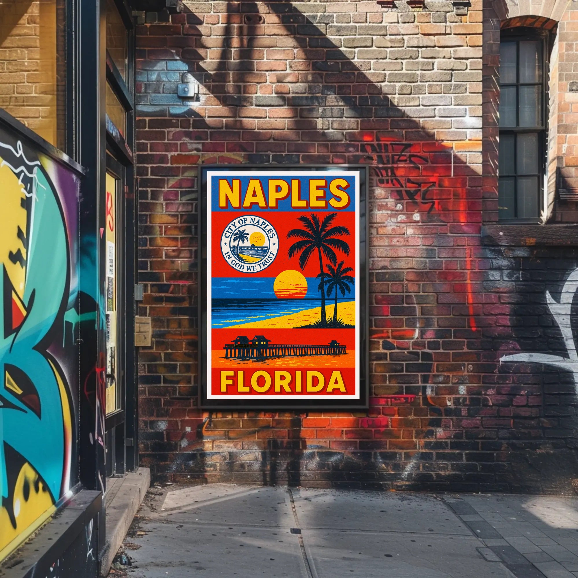 Welcome to Naples, Florida Poster PosterGoat