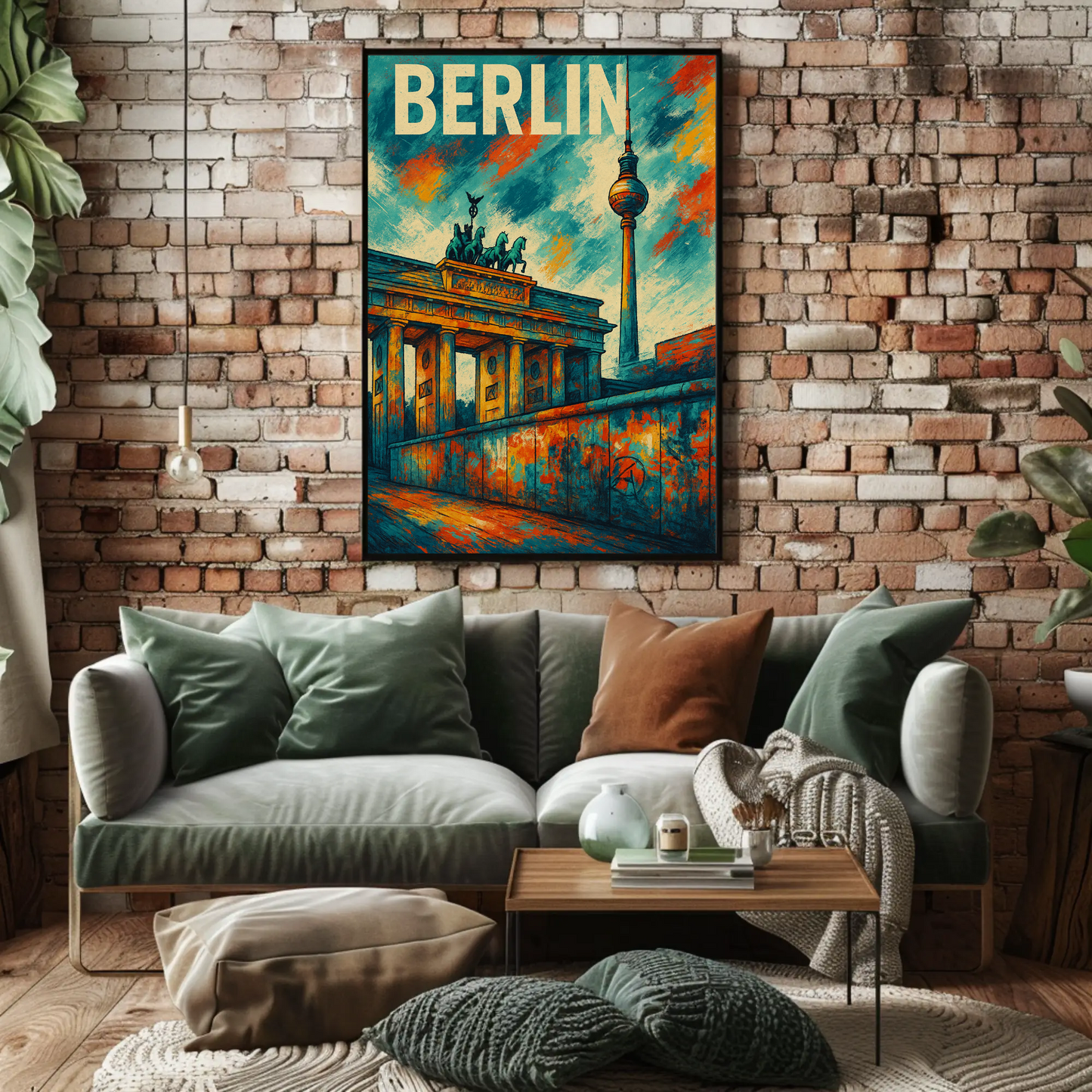Berlin Landmark Urban Edge Travel Poster