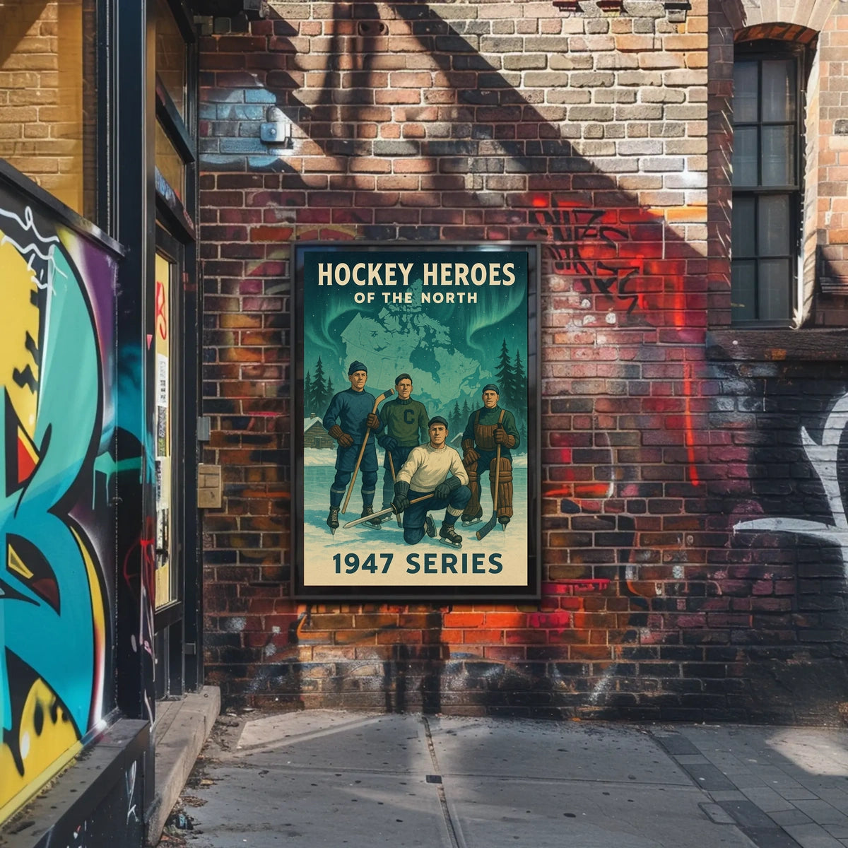 Hockey Heroes of the North 1947 Series Poster