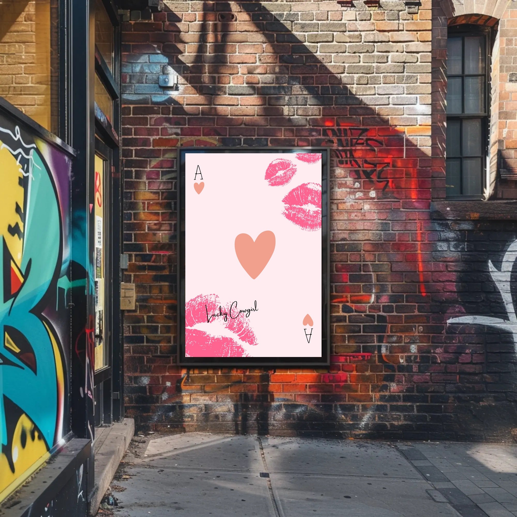 Lucky Cowgirl Pop Art Poster PosterGoat