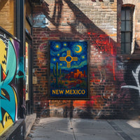 New Mexico Starry Night Heritage Poster