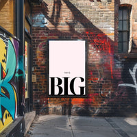 THINK BIG Minimalist Motivational or Quote Poster PosterGoat