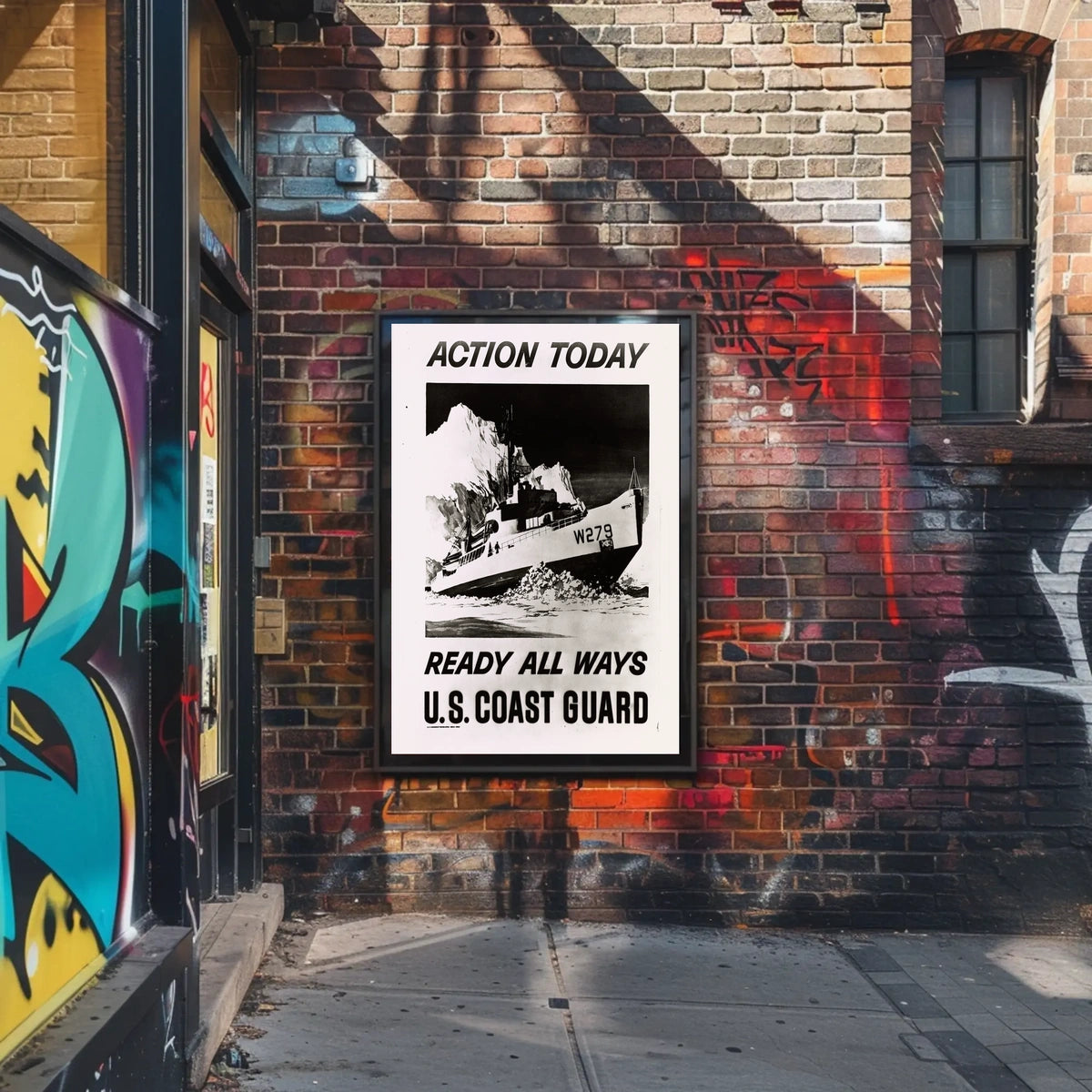 Coast Guard Ship in Ice Military Recruitment Poster