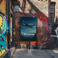 Northrop F-89 Scorpion Jet Cold War Tribute Poster