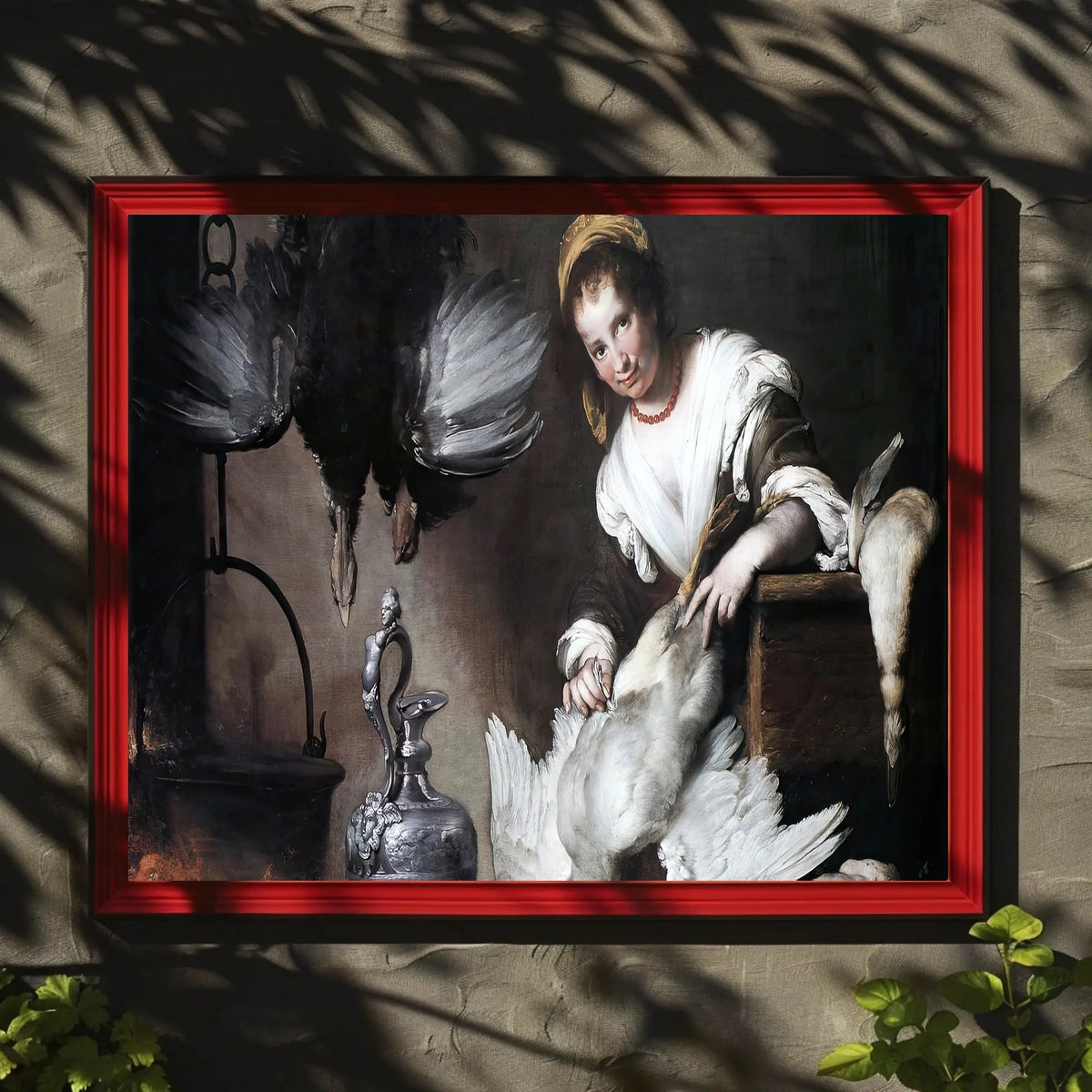 Classical Domestic Scene Baroque Realism Artistic Poster