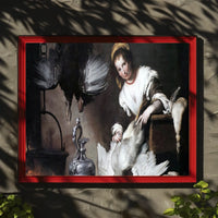 Classical Domestic Scene Baroque Realism Artistic Poster