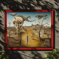 Surreal Head with Tree in Dreamlike Artistic Poster