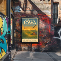 Welcome to Iowa The Heart of the Midwest Poster