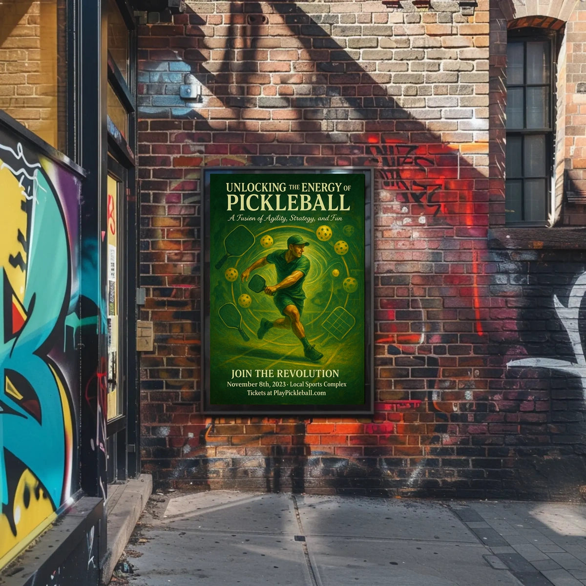 Unlocking the Energy of Pickleball Poster