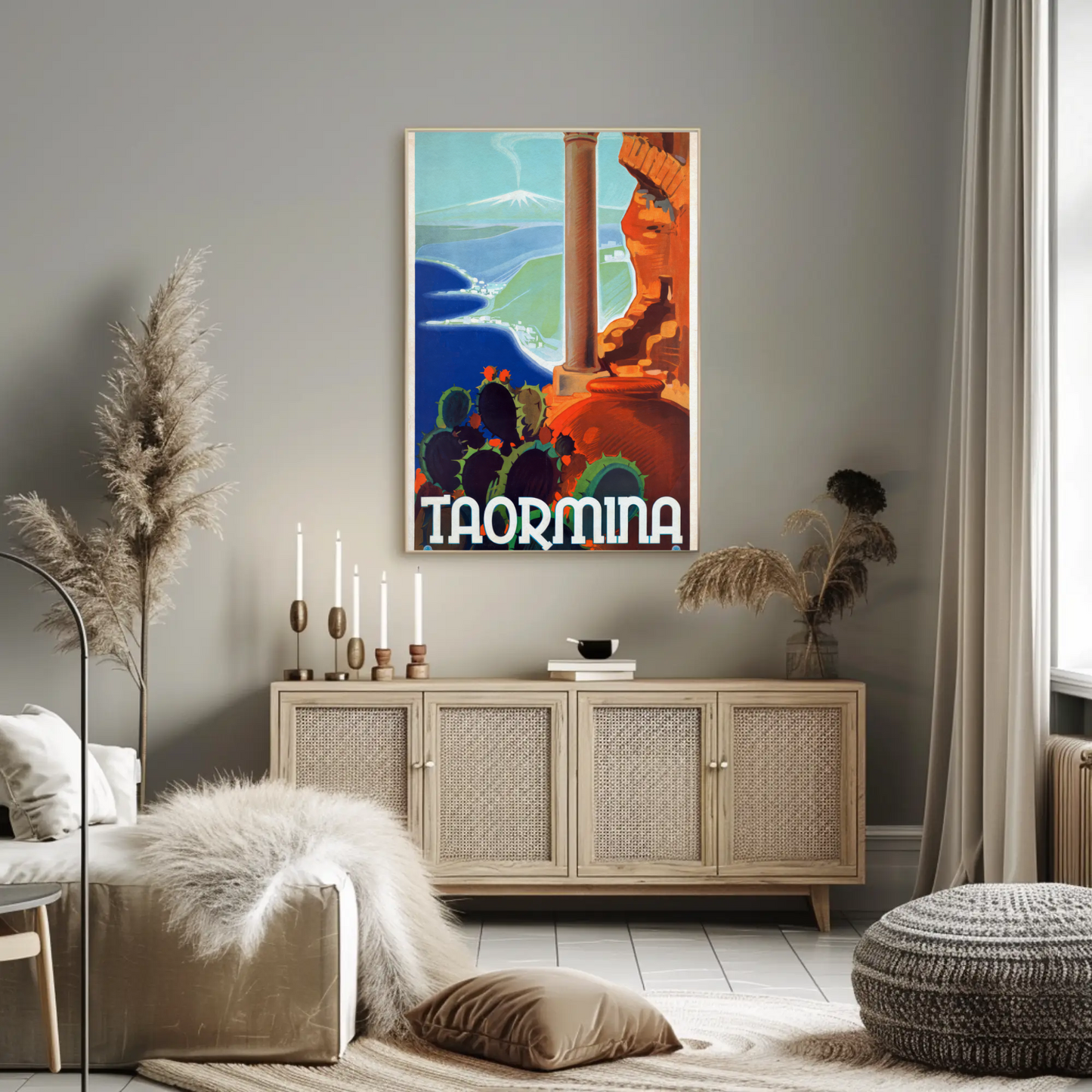 Taormina Travel Poster