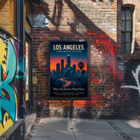 Los Angeles A Neon Oasis Poster PosterGoat