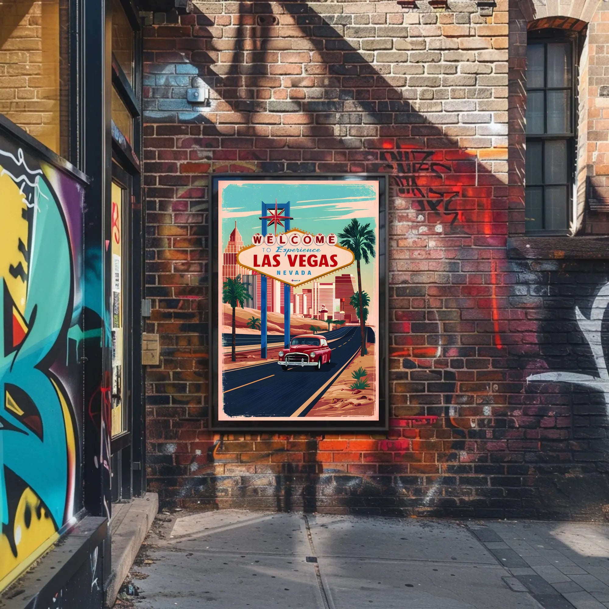 Vintage Las Vegas Adventure Poster