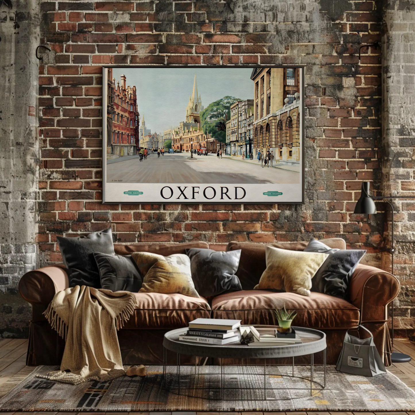 Oxford Travel by Train Poster