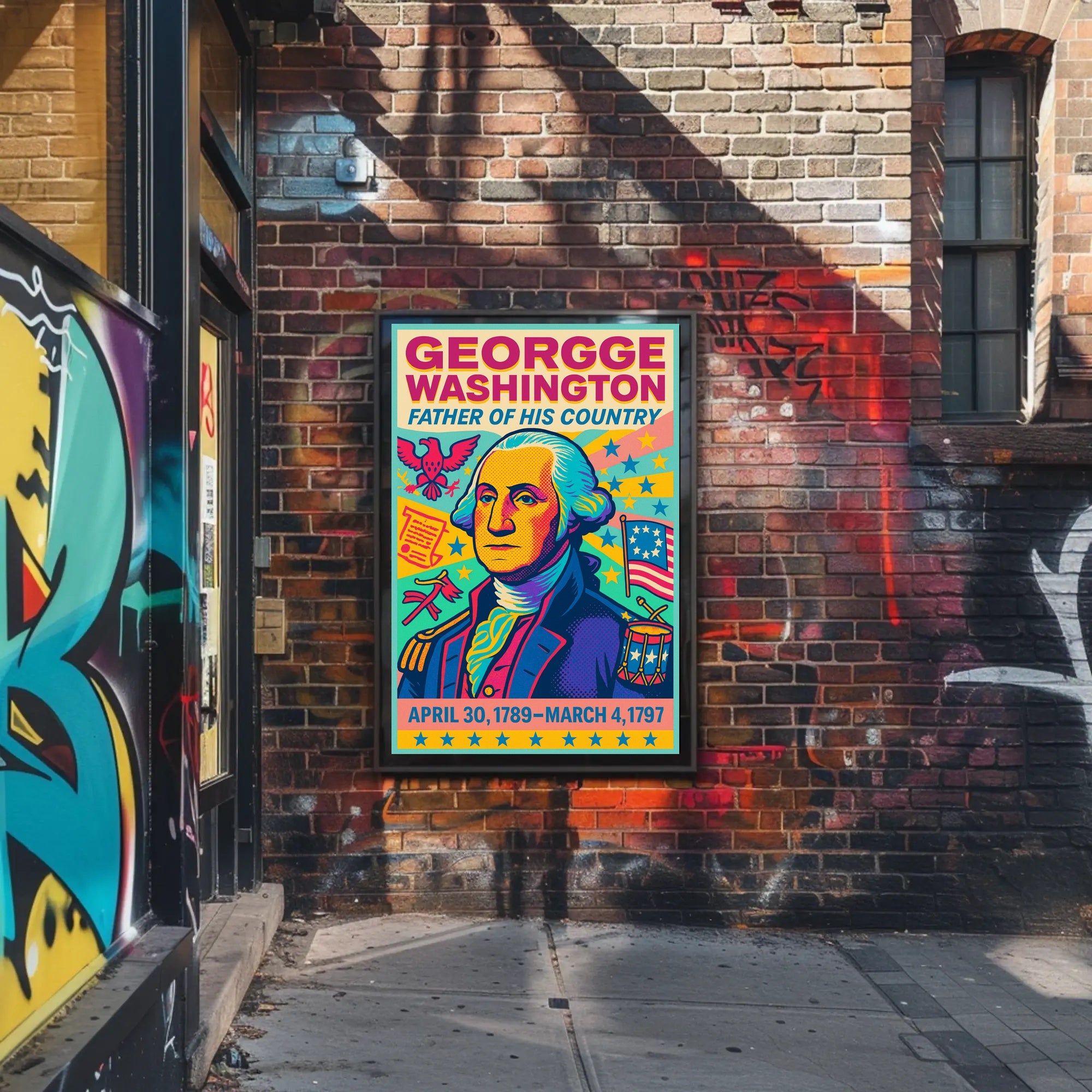 George Washington Father of His Country Poster PosterGoat
