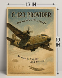 C-123 Provider Heavy-Lift Legacy Poster PosterGoat