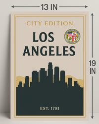 Los Angeles City Edition Poster PosterGoat