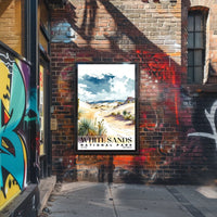 White Sands Watercolor Wall Art Poster