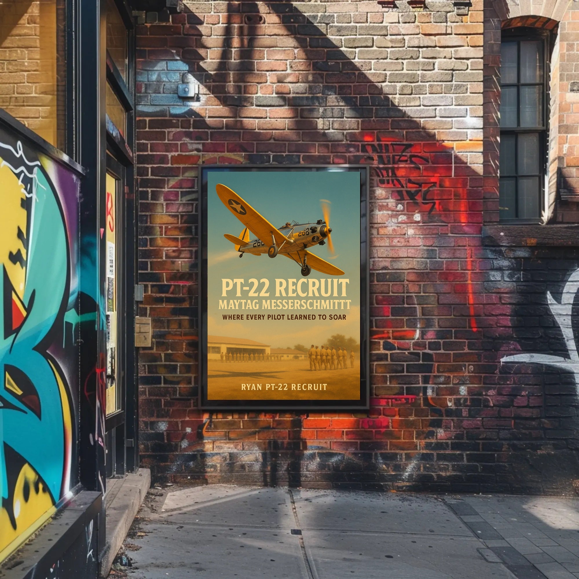 Ryan PT-22 Historic Aircraft WWII Poster