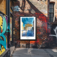 Brandenburg Gate Watercolor Travel Poster PosterGoat