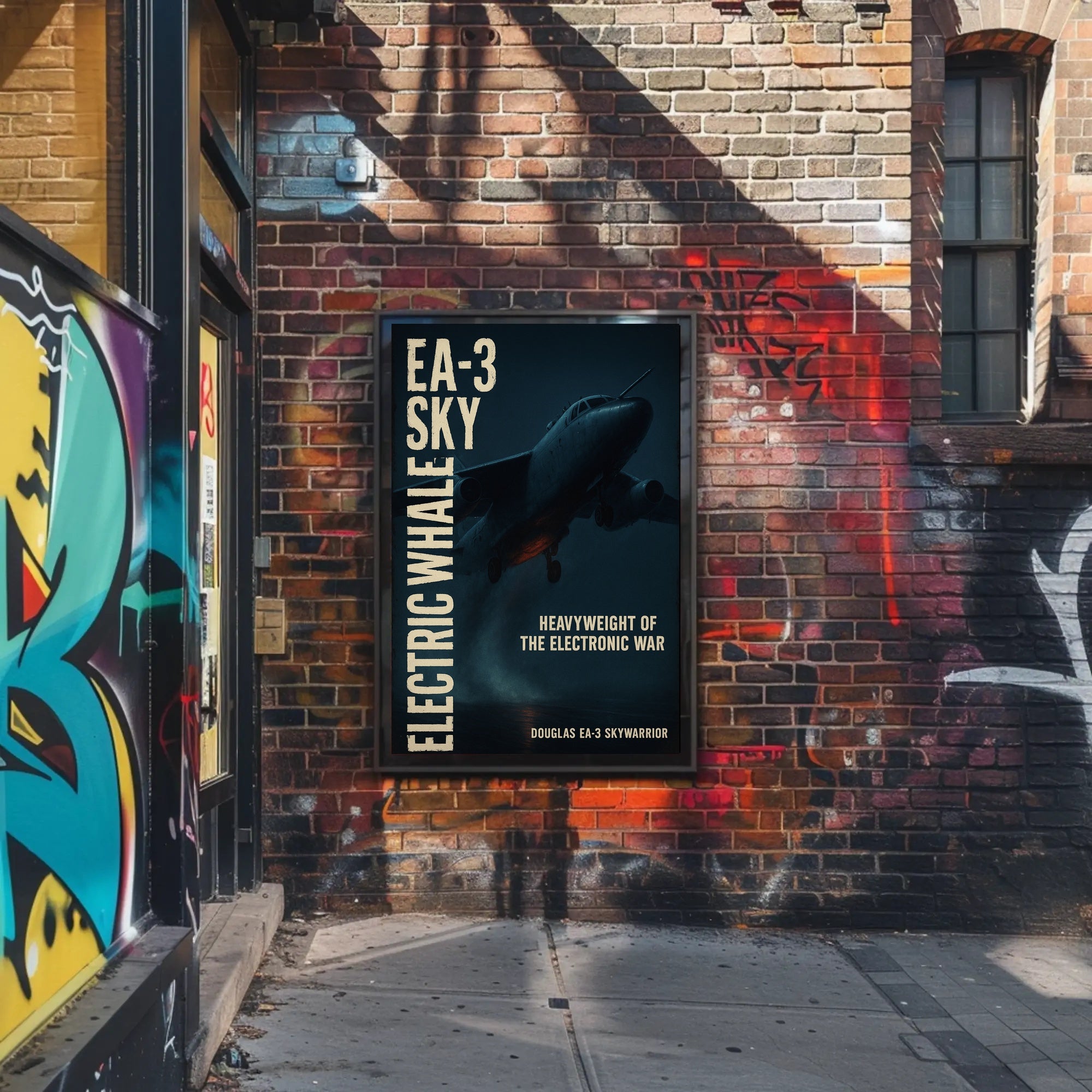 Douglas EA-3 Skywarrior Aircraft Military Recruitment Poster