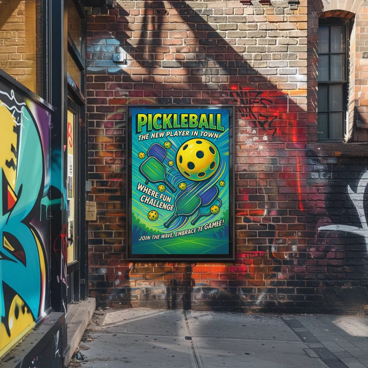 Pickleball The New Player in Town Poster
