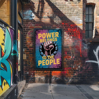 Powerful Fist of Resistance Political or Propaganda Poster