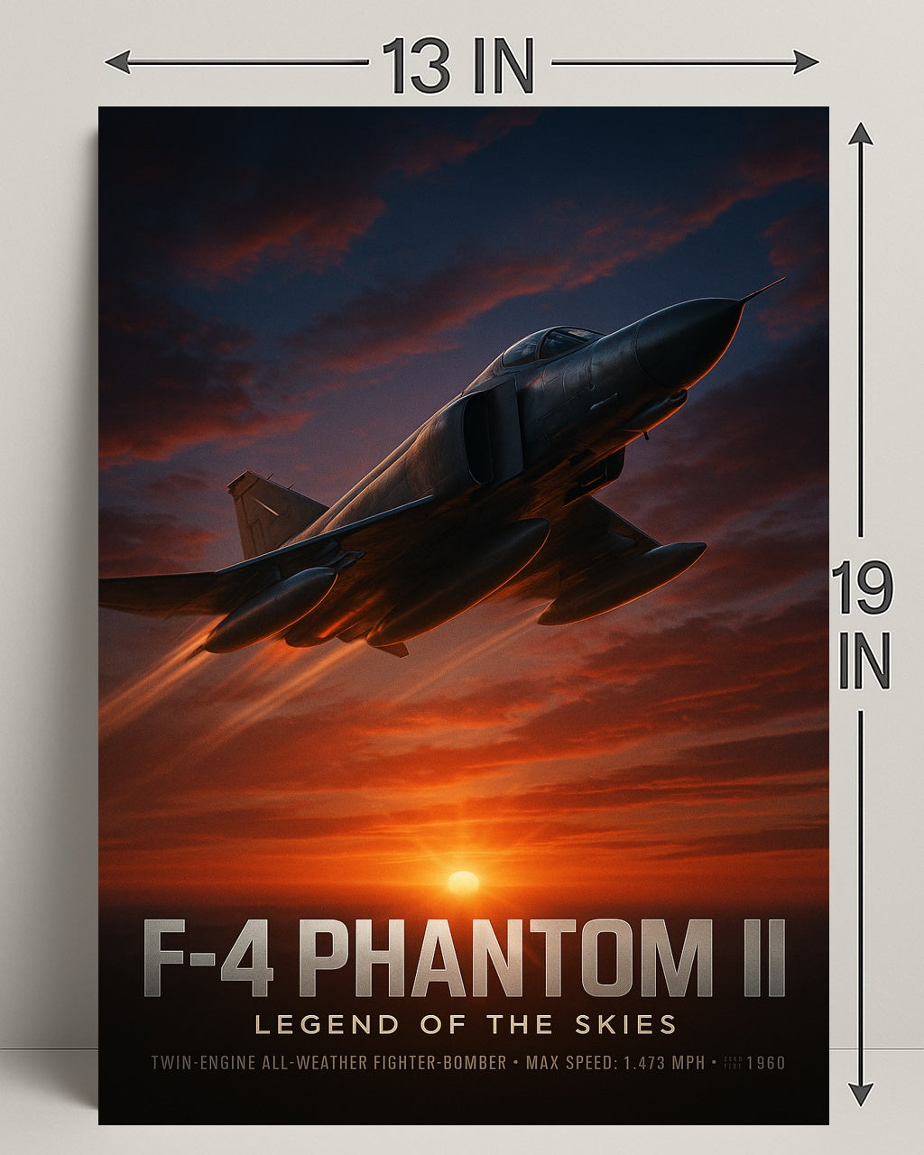 F-4 Phantom II Legend of the Skies Poster PosterGoat