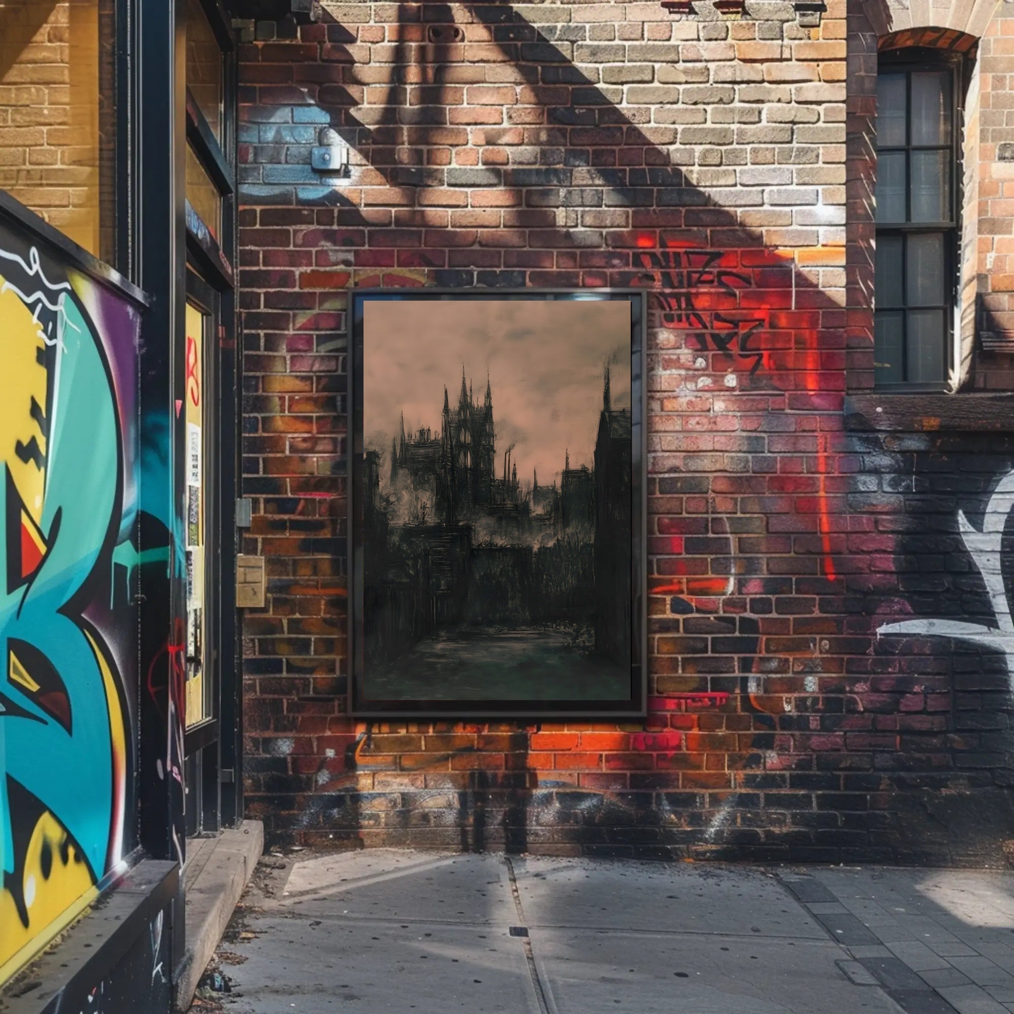 Industrial Cityscape During the Industrial Revolution Urban Cityscape PosterGoat