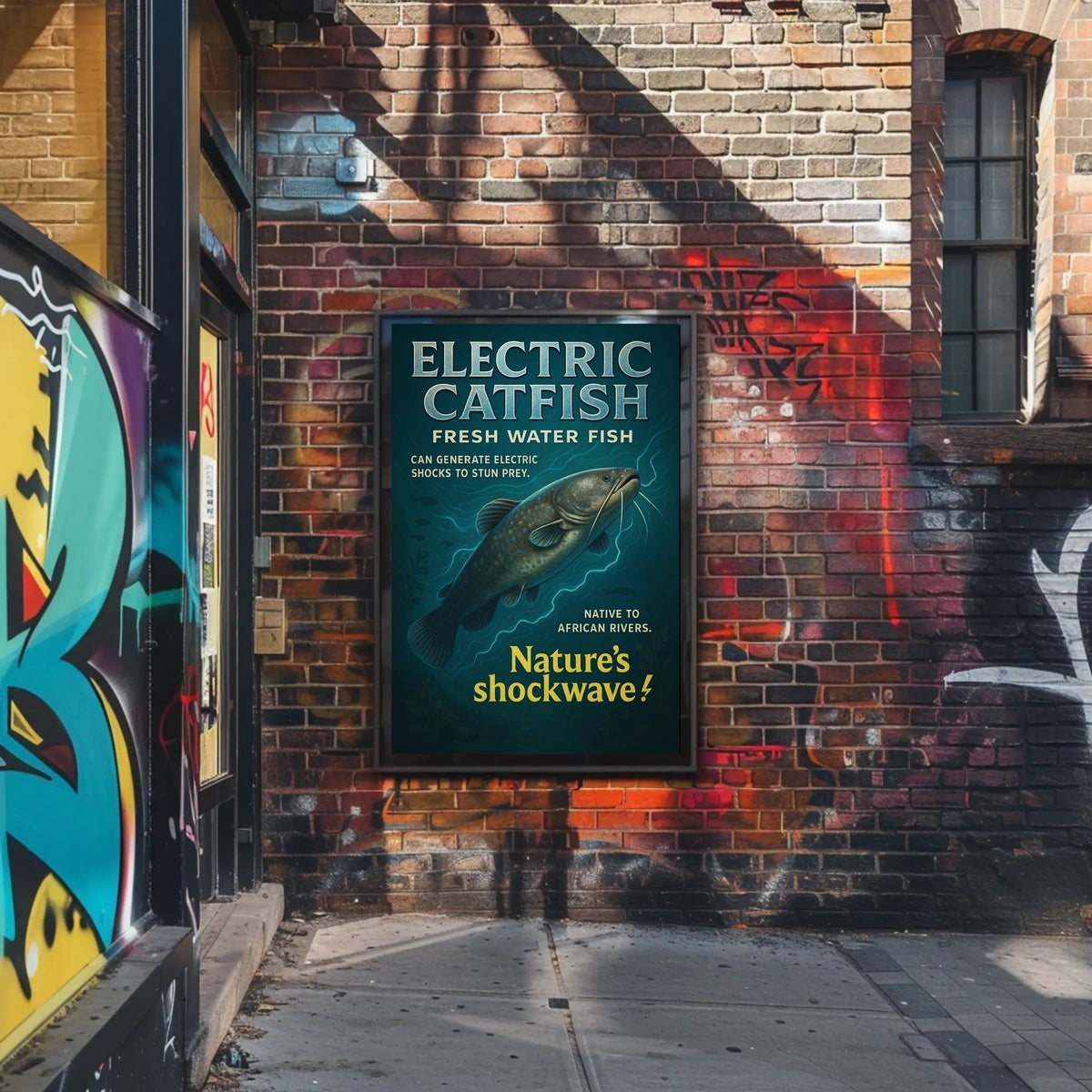 Electric Catfish Natures Shockwave Poster