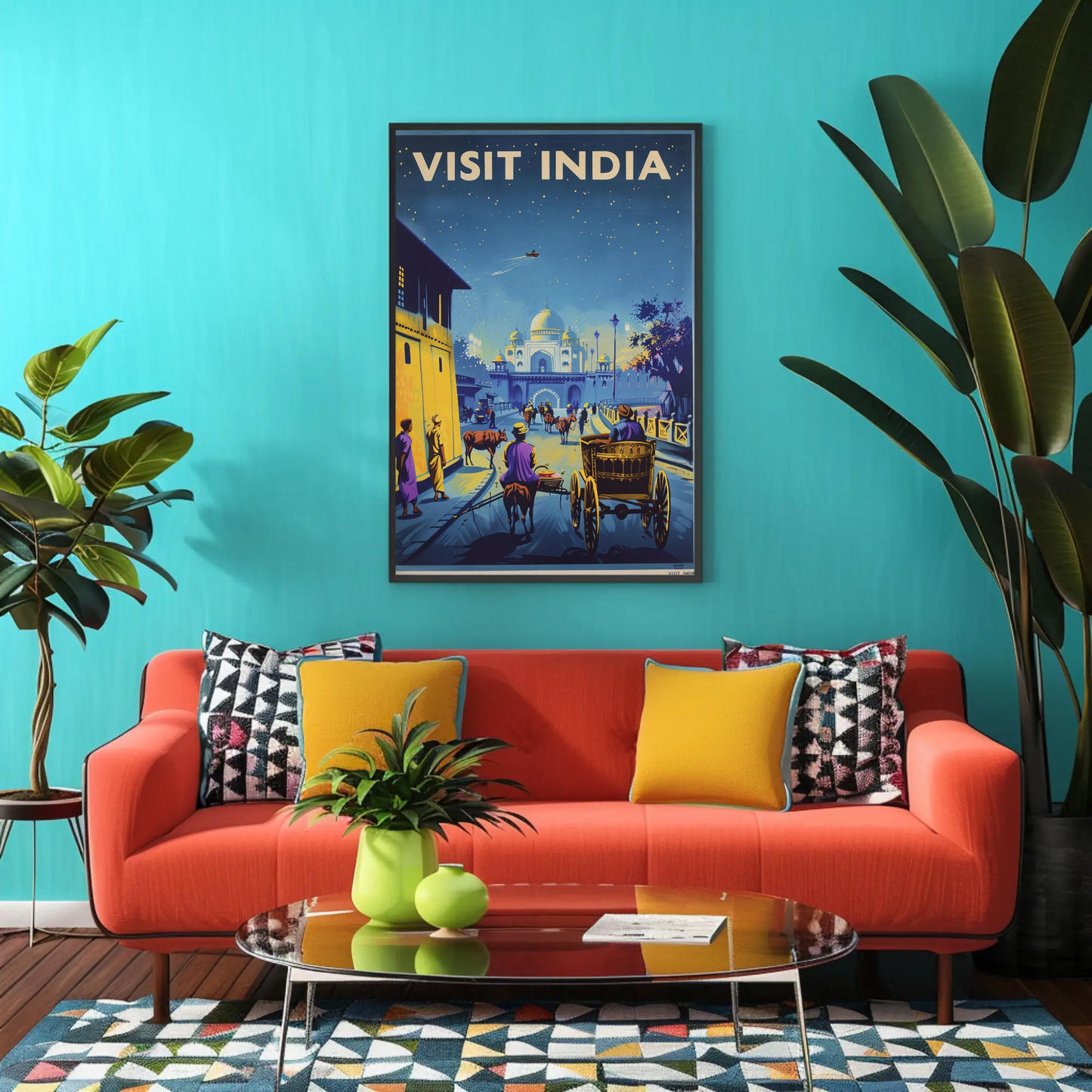 Visit India Vintage Poster