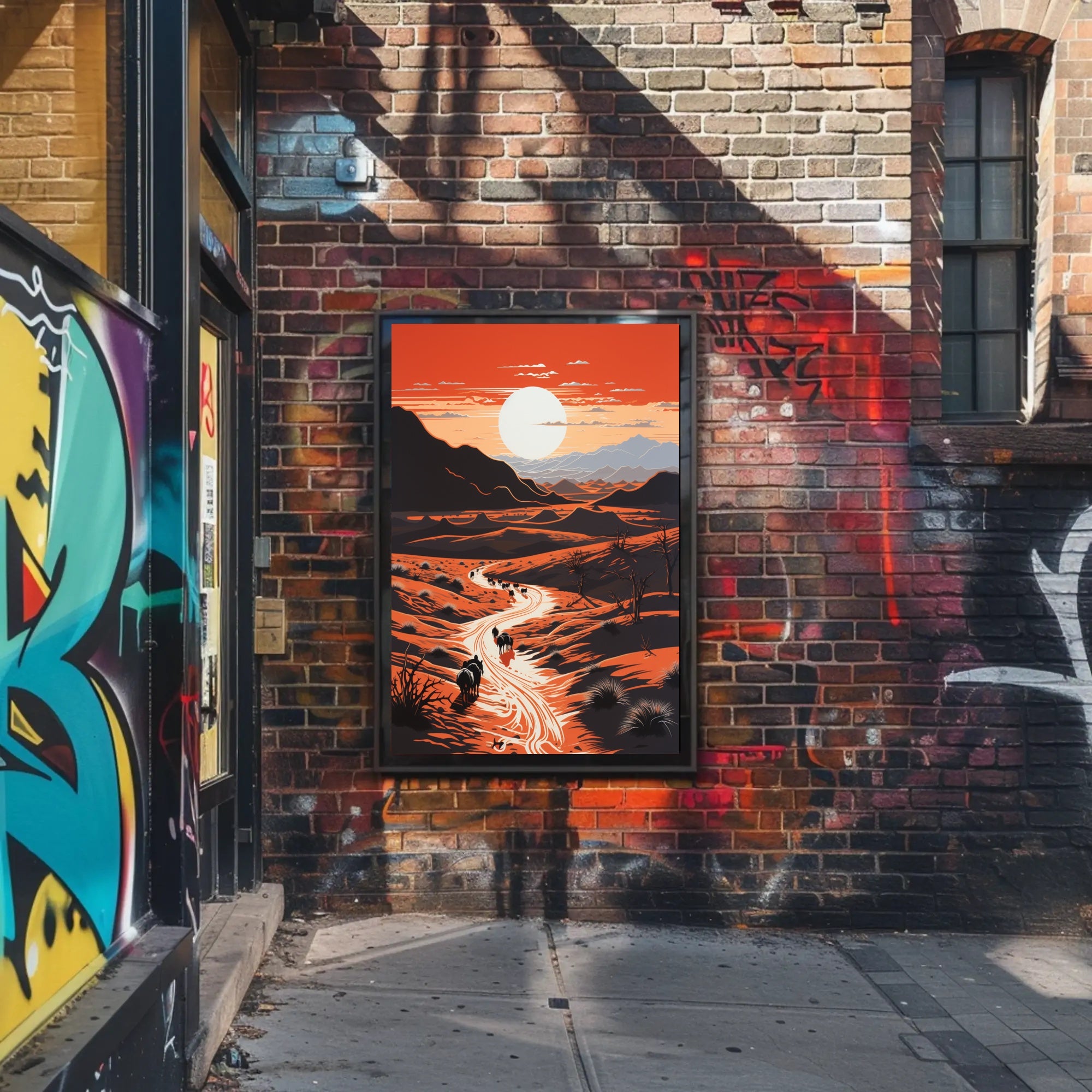 Expansive Desert Landscape Art Print - National Park Poster