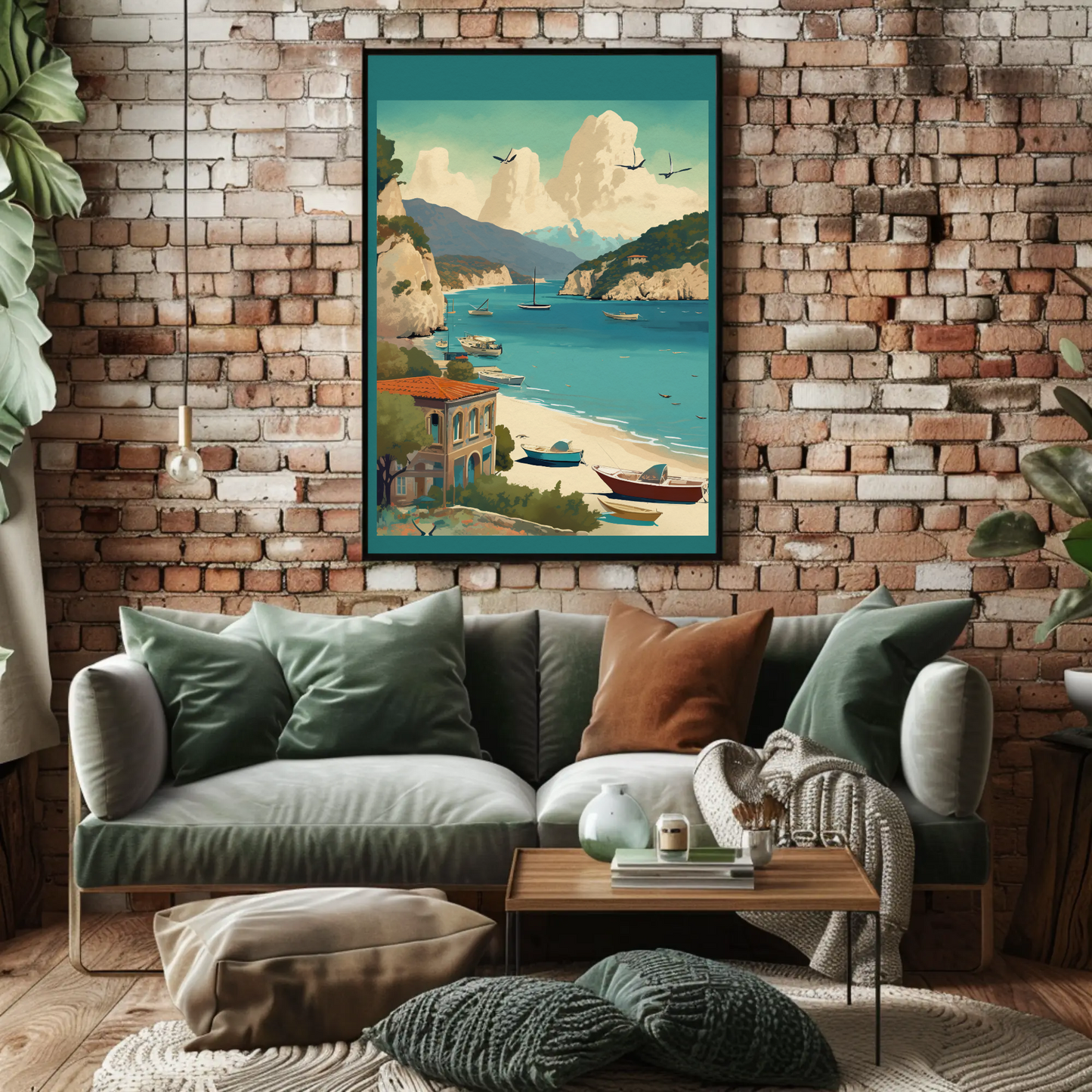 Vintage Parisian Charm: Eiffel Tower & Seine River View Travel Poster