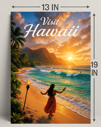 Visit Hawaii Poster PosterGoat