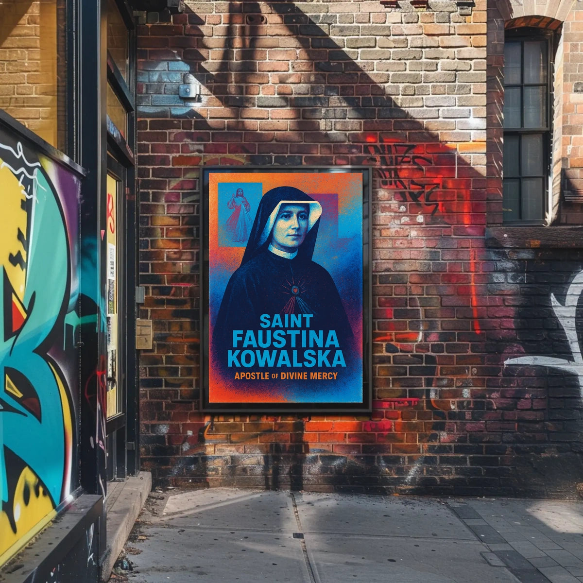 Saint Faustina Kowalska Apostle of Divine Mercy Poster