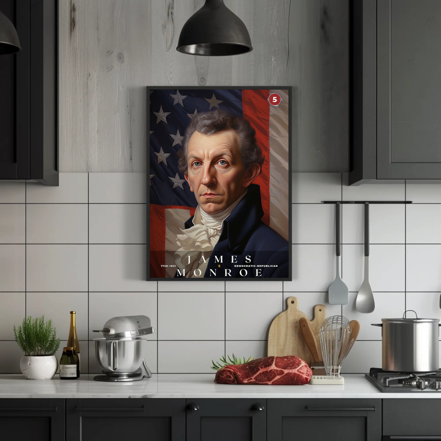 James Monroe 5th President Of The United States Portrait
