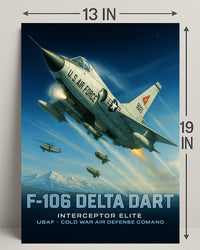 F-106 Delta Dart Interceptor Elite Poster PosterGoat