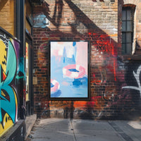 Abstract Summer Poster Pastel Wall Art Print