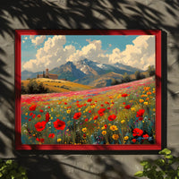 Serene Mountain Meadow Poster