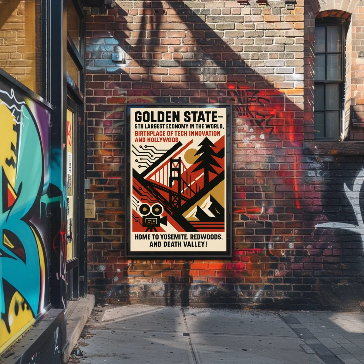 Golden State A Celebration of California Poster