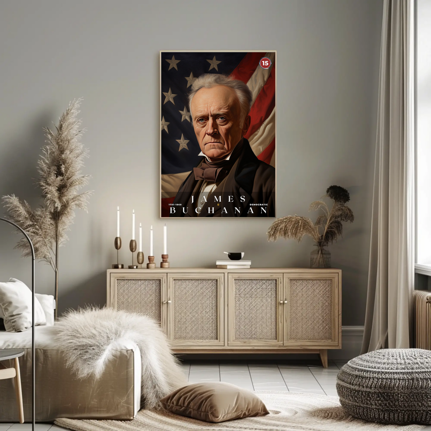 James Buchanan 15th President Of The United States Portrait