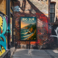 Big Sur Where the Mountains Meet the Sea Poster PosterGoat