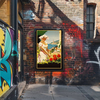 Serenity By The Sea Travel Poster Art Print Decor