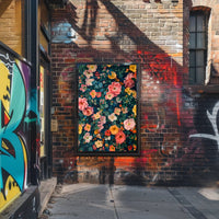 Vibrant Floral Symphony Art Print: Abstract or Artistic Poster