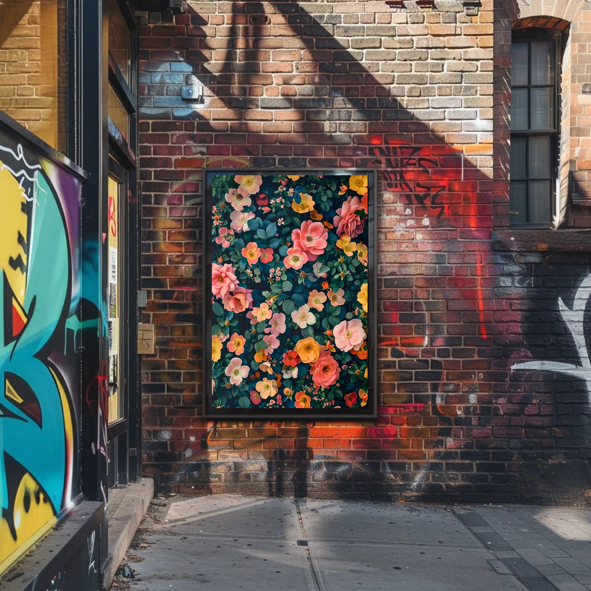 Vibrant Floral Symphony Art Print: Abstract or Artistic Poster