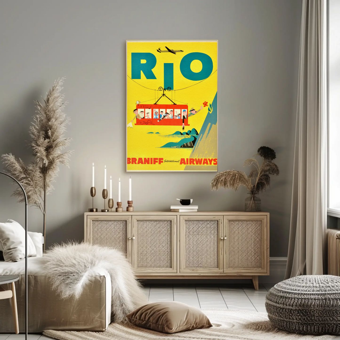 Rio Braniff International Airways Poster